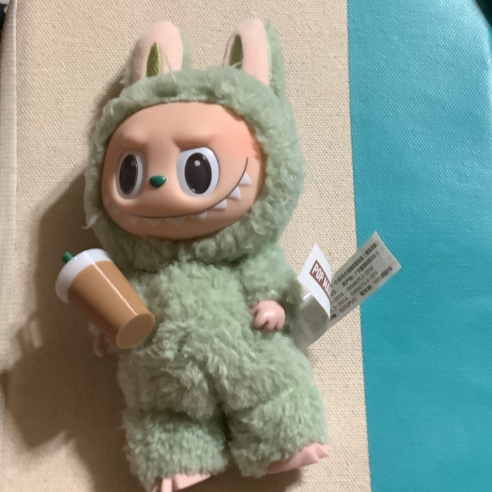 Green Furry Labubu